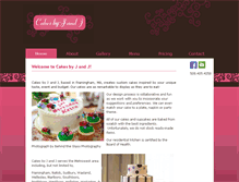 Tablet Screenshot of cakesbyjandj.com